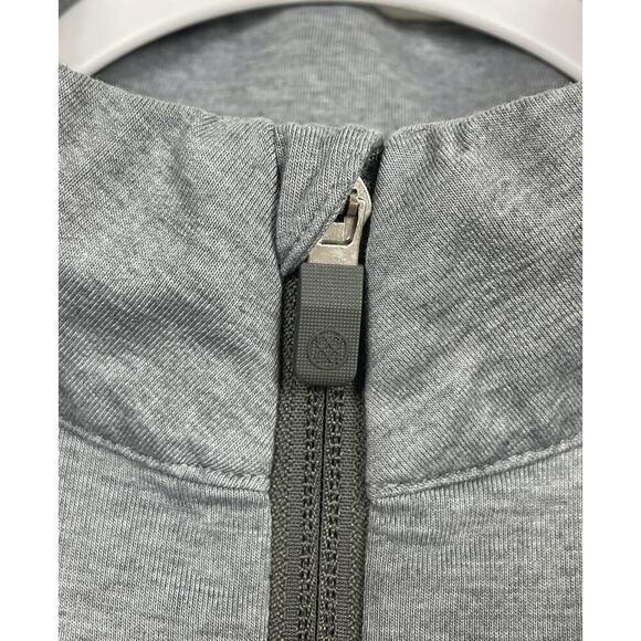 G/Fore Luxe Staple Golf Mid-Layer Heather Grey Medium Casual Athletic Comfort - Picture 7 of 14